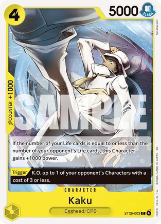 Kaku (ST29-003) - [Starter Deck 29: Egghead] - Trinity Hobby