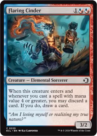 Flaring Cinder  [Foil]  (ECL-225) - [Lorwyn Eclipsed] - Trinity Hobby