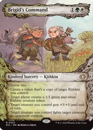 Brigid's Command (Showcase)  [Foil]  (ECL-332) - [Lorwyn Eclipsed] - Trinity Hobby