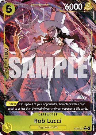 Rob Lucci (Full Art) (ST29-013) - [Starter Deck 29: Egghead] Foil