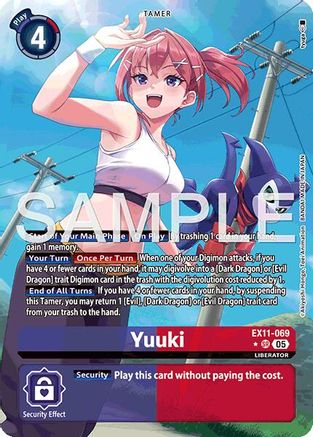 Yuuki (Alternate Art) (EX11-069) - [Dawn of Liberator] Foil - Trinity Hobby