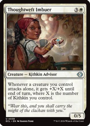 Thoughtweft Imbuer  [Foil]  (ECL-038) - [Lorwyn Eclipsed] - Trinity Hobby
