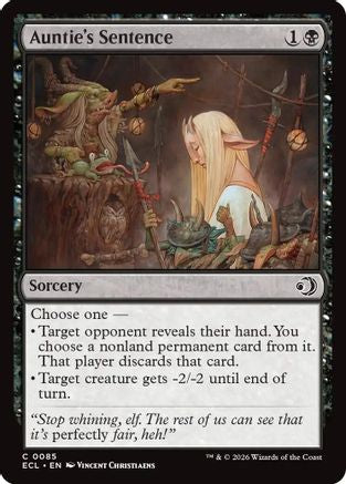 Auntie's Sentence  [Foil]  (ECL-085) - [Lorwyn Eclipsed] - Trinity Hobby