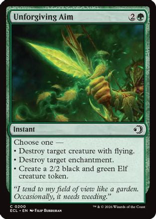 Unforgiving Aim  [Foil]  (ECL-200) - [Lorwyn Eclipsed] - Trinity Hobby