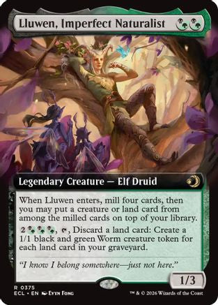 Lluwen, Imperfect Naturalist (Extended Art)  (ECL-375) - [Lorwyn Eclipsed] - Trinity Hobby