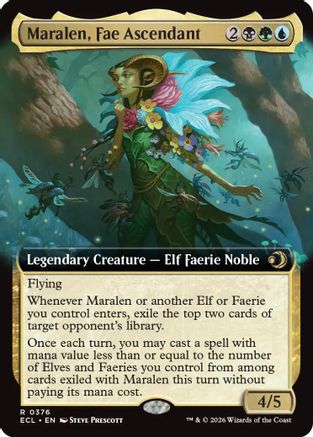 Maralen, Fae Ascendant (Extended Art)  (ECL-376) - [Lorwyn Eclipsed] - Trinity Hobby