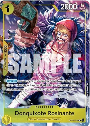 Donquixote Rosinante (Illustration Box Vol.6) (OP12-108) - [One Piece Promotion Cards] Foil - Trinity Hobby