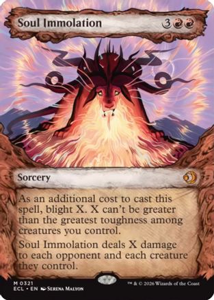 Soul Immolation (Showcase)  (ECL-321) - [Lorwyn Eclipsed] - Trinity Hobby