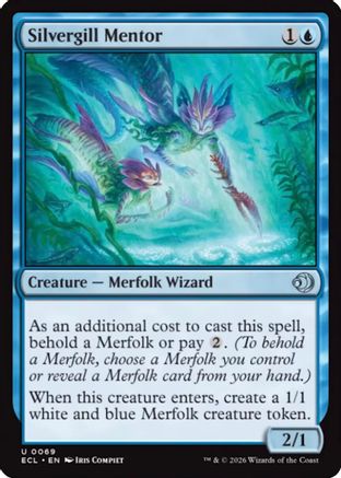 Silvergill Mentor  [Foil]  (ECL-069) - [Lorwyn Eclipsed] - Trinity Hobby