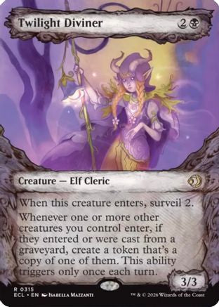 Twilight Diviner (Showcase)  [Foil]  (ECL-315) - [Lorwyn Eclipsed] - Trinity Hobby