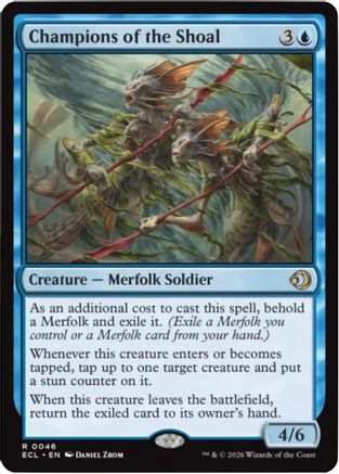 Champions of the Shoal  [Foil]  (ECL-046) - [Lorwyn Eclipsed] - Trinity Hobby