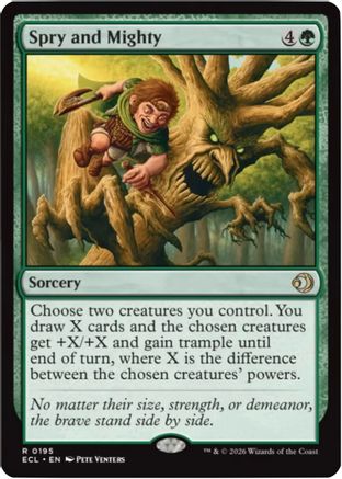 Spry and Mighty  [Foil]  (ECL-195) - [Lorwyn Eclipsed] - Trinity Hobby
