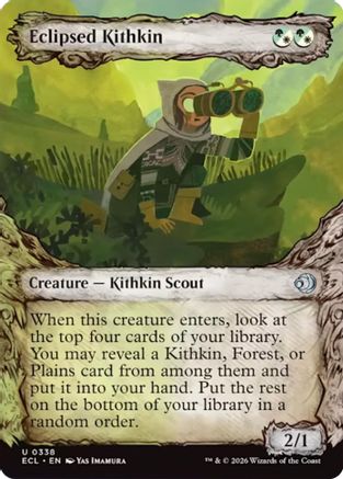 Eclipsed Kithkin (Showcase)  (ECL-338) - [Lorwyn Eclipsed] - Trinity Hobby