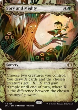 Spry and Mighty (Showcase)  (ECL-329) - [Lorwyn Eclipsed] - Trinity Hobby