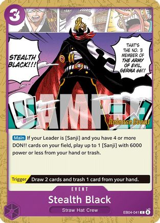 Stealth Black (EB04-041) - [The Azure Sea's Seven Release Event Cards]