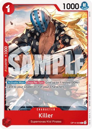 Killer (OP14-005) - [The Azure Sea's Seven Release Event Cards]