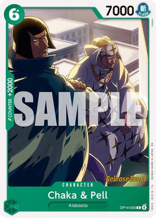 Chaka & Pell - OP14-030 (OP14-030) - [The Azure Sea's Seven Release Event Cards]