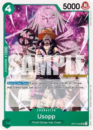 Usopp (OP14-022) - [The Azure Sea's Seven Release Event Cards]