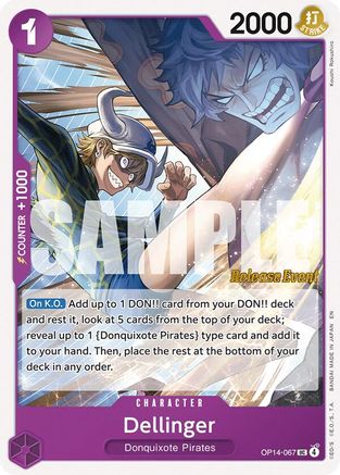 Dellinger (OP14-067) - [The Azure Sea's Seven Release Event Cards]