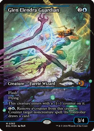 Glen Elendra Guardian (0383) (Showcase)  [Foil]  (ECL-383) - [Lorwyn Eclipsed] - Trinity Hobby