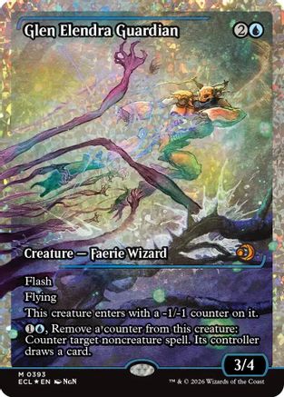 Glen Elendra Guardian (0393) (Showcase) (Fracture Foil)  [Foil]  (ECL-393) - [Lorwyn Eclipsed] - Trinity Hobby