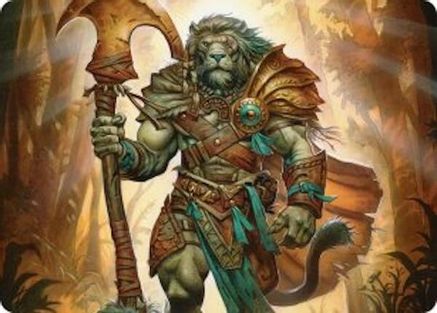 Ajani, Outland Chaperone Art Card  (ASECL-028) - [Art Series: Lorwyn Eclipsed] - Trinity Hobby