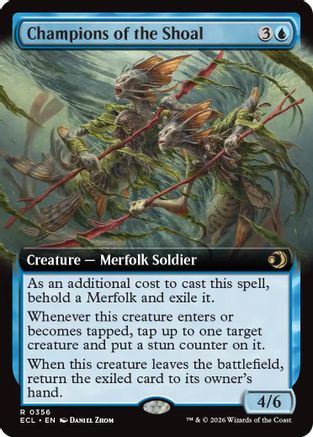 Champions of the Shoal (Extended Art)  [Foil]  (ECL-356) - [Lorwyn Eclipsed] - Trinity Hobby