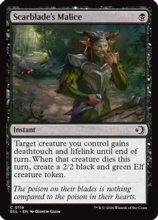 Scarblade's Malice  [Foil]  (ECL-119) - [Lorwyn Eclipsed] - Trinity Hobby