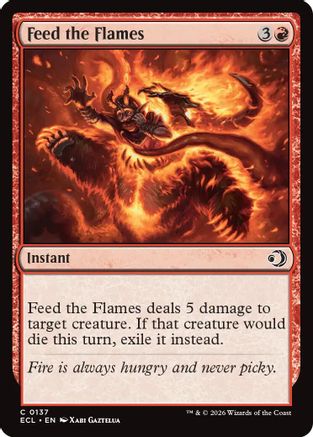 Feed the Flames  [Foil]  (ECL-137) - [Lorwyn Eclipsed] - Trinity Hobby