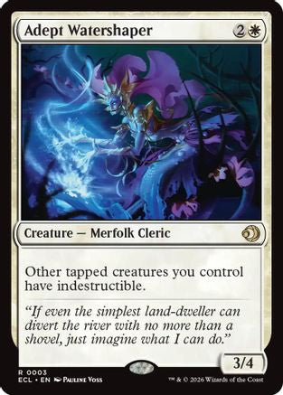 Adept Watershaper  [Foil]  (ECL-003) - [Lorwyn Eclipsed] - Trinity Hobby