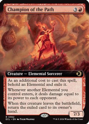 Champion of the Path (Extended Art)  [Foil]  (ECL-362) - [Lorwyn Eclipsed] - Trinity Hobby
