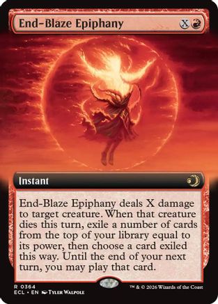 End-Blaze Epiphany (Extended Art)  (ECL-364) - [Lorwyn Eclipsed] - Trinity Hobby
