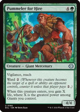 Pummeler for Hire  [Foil]  (ECL-190) - [Lorwyn Eclipsed] - Trinity Hobby