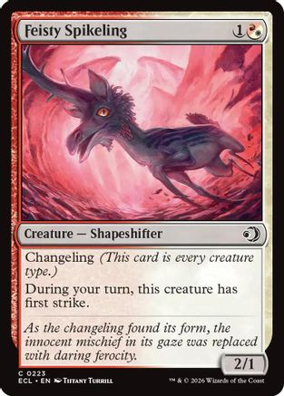 Feisty Spikeling  [Foil]  (ECL-223) - [Lorwyn Eclipsed] - Trinity Hobby