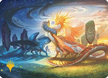 Celestial Reunion Art Card (Gold-Stamped Planeswalker Symbol)  (ASECL-019) - [Art Series: Lorwyn Eclipsed] - Trinity Hobby