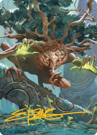 Ferrafor, Young Yew Art Card (Gold-Stamped Signature)  (ASECL-047) - [Art Series: Lorwyn Eclipsed] - Trinity Hobby