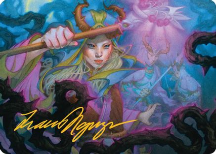 Stoic Grove-Guide Art Card (Gold-Stamped Signature)  (ASECL-025) - [Art Series: Lorwyn Eclipsed] - Trinity Hobby
