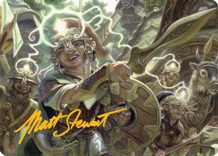 Thoughtweft Lieutenant Art Card (Gold-Stamped Signature)  (ASECL-026) - [Art Series: Lorwyn Eclipsed] - Trinity Hobby