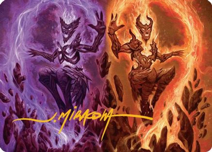 Fire Covenant Art Card (Gold-Stamped Signature)  (ASECL-052) - [Art Series: Lorwyn Eclipsed] - Trinity Hobby