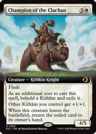Champion of the Clachan (Extended Art)  [Foil]  (ECL-353) - [Lorwyn Eclipsed] - Trinity Hobby