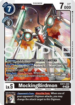 MockingBirdmon (EX11-042) - [Dawn of Liberator] - Trinity Hobby