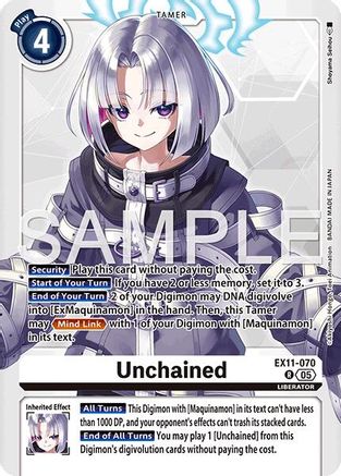 Unchained (EX11-070) - [Dawn of Liberator] Foil