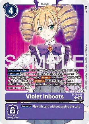 Violet Inboots (EX11-068) - [Dawn of Liberator] Foil - Trinity Hobby
