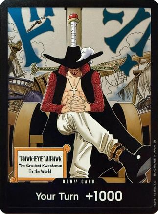 DON!! Card (Dracule Mihawk) - [The Azure Sea's Seven] Foil - Trinity Hobby