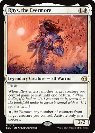 Rhys, the Evermore  [Foil]  (PPECL-032) - [Promo Pack: Lorwyn Eclipsed] - Trinity Hobby