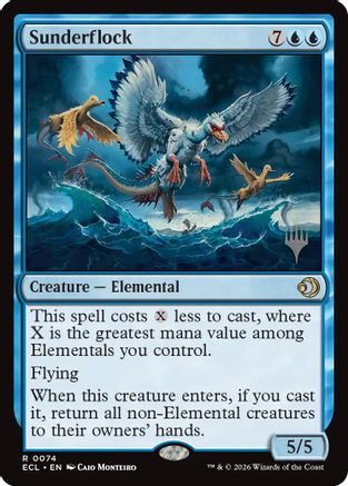 Sunderflock  [Foil]  (PPECL-074) - [Promo Pack: Lorwyn Eclipsed] - Trinity Hobby