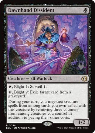 Dawnhand Dissident  [Foil]  (PPECL-098) - [Promo Pack: Lorwyn Eclipsed] - Trinity Hobby