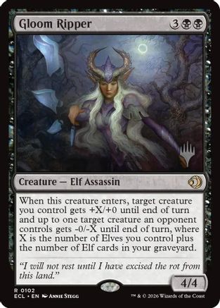 Gloom Ripper  [Foil]  (PPECL-102) - [Promo Pack: Lorwyn Eclipsed] - Trinity Hobby