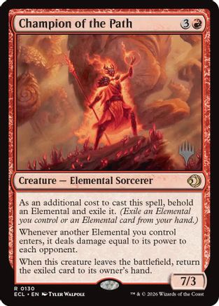 Champion of the Path  [Foil]  (PPECL-130) - [Promo Pack: Lorwyn Eclipsed] - Trinity Hobby