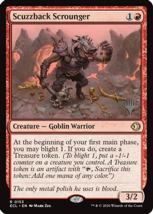Scuzzback Scrounger  (PPECL-153) - [Promo Pack: Lorwyn Eclipsed] - Trinity Hobby